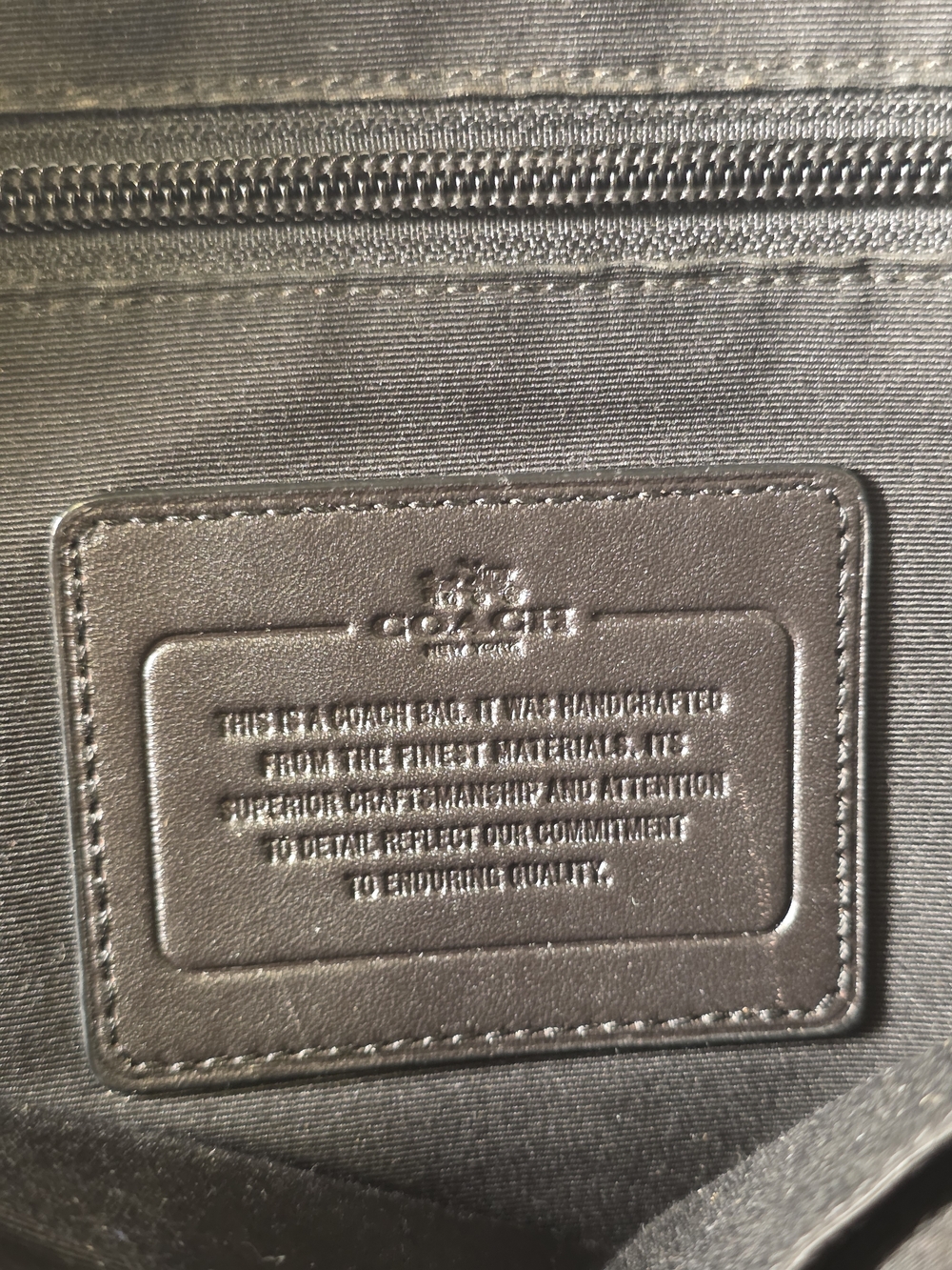 Coach Dark Brown Signature Canvas Leather Briefcase - Picture 9 of 9